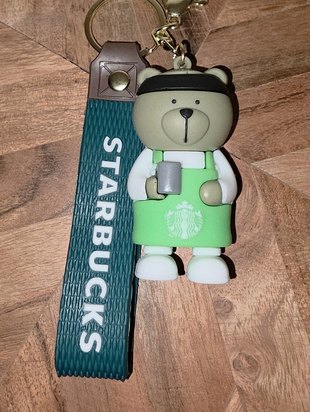 Starbucks Green Bear Barista Keychain